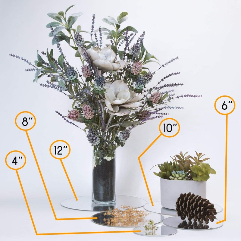 SourceOne Shatter Proof Round Centerpiece Acrylic Mirrors - Image 2